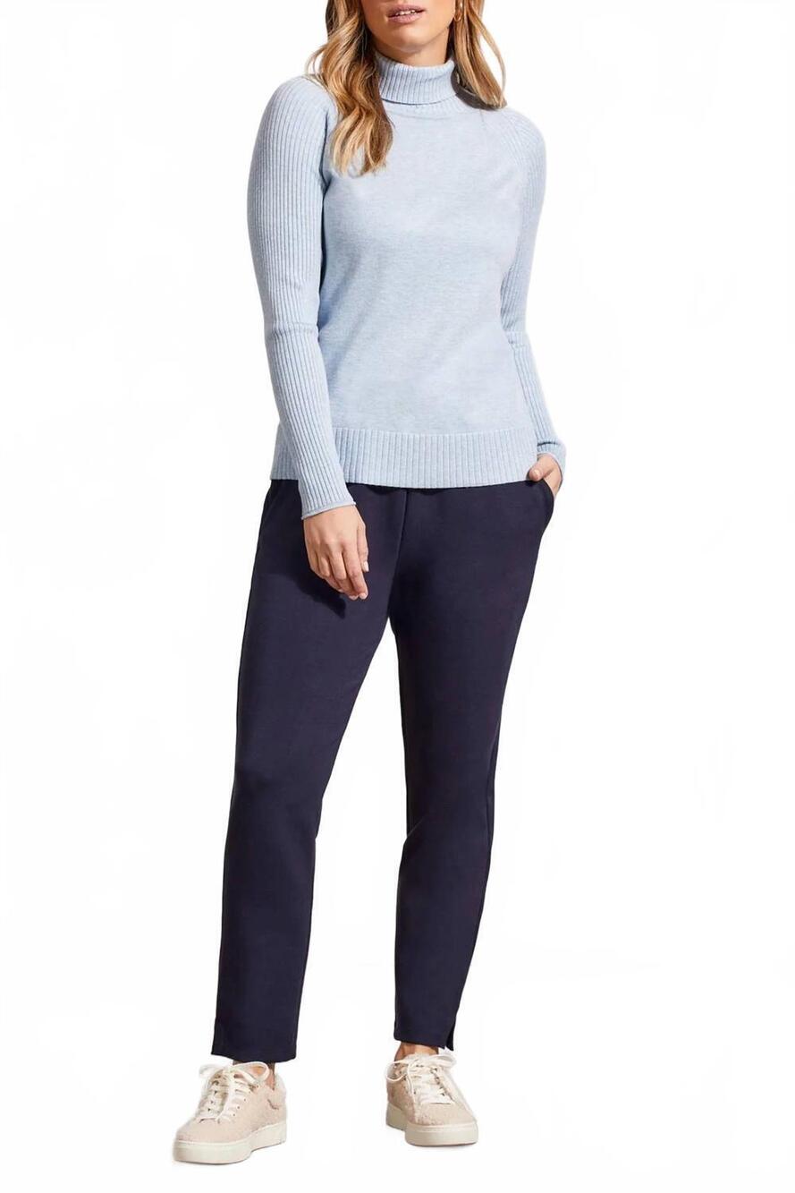 NEW TRIBAL turtleneck sweater in glacier